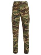Matchesfashion.com Balenciaga - Camouflage Cotton Canvas Trousers - Mens - Khaki