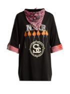 Matchesfashion.com Noki - Customised Street Couture Cotton Bandana T Shirt - Womens - Black Multi