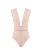 Matchesfashion.com Haight - Crepe Swimsuit - Womens - Light Pink