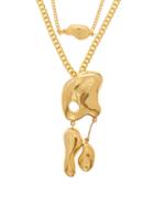 Matchesfashion.com Misho - Pebble Drop Necklace And Choker - Womens - Gold