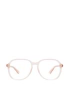 Matchesfashion.com Gucci - Square Frame Acetate Glasses - Womens - Light Pink