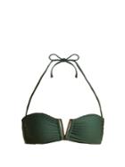 Heidi Klein Polynesia V-bar Ribbed Bikini Top