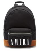 Amiri - Logo-print Canvas Backpack - Mens - Black Multi