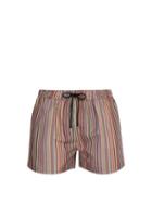 Matchesfashion.com Paul Smith - Signature Stripe Printed Swim Shorts - Mens - Multi