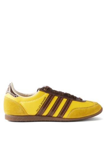 Adidas X Wales Bonner - Japan Leather And Suede Trainers - Womens - Yellow