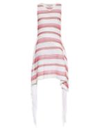Stella Mccartney Fringe-trimmed Striped Knit Dress