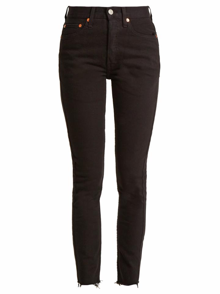Re/done Originals High-rise Straight-leg Cropped Jeans