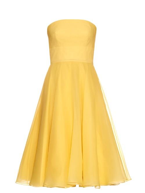 Alexander Mcqueen Strapless Silk-crepe Organza Gown