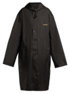 Matchesfashion.com Vetements - Unicorn Hooded Raincoat - Womens - Black