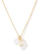 Ladies Jewellery Completedworks - Pearl, Topaz & 14kt Gold-vermeil Pendant Necklace - Womens - Gold Multi