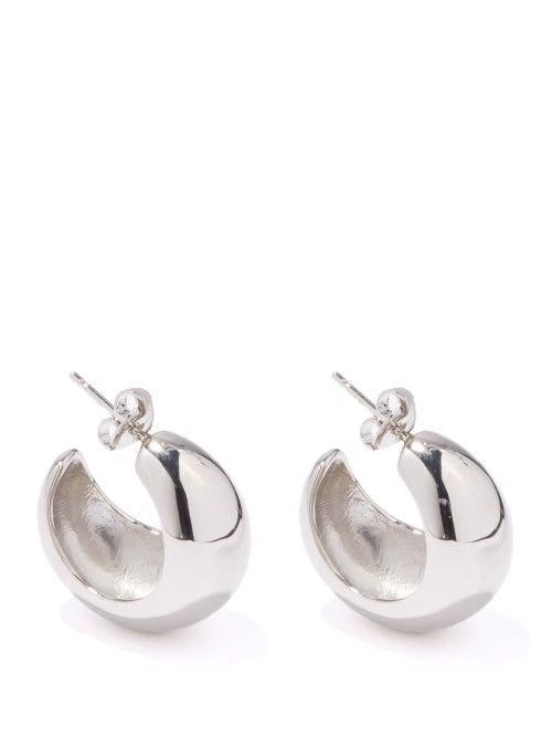 Isabel Marant - Sculptural-hoop Earrings - Womens - Silver