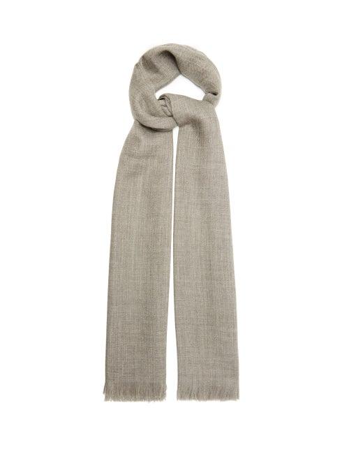 Raey - Superfine Alpaca Scarf - Mens - Grey