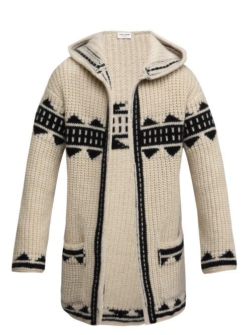 Saint Laurent - Baja Hooded Cardigan - Mens - White