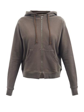 Domi - Hooded Organic-cotton Jersey Sweatshirt - Womens - Brown