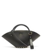 Jil Sander - Small Leather Basket Bag - Womens - Black