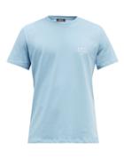 Mens Rtw A.p.c. - Raymond Cotton-jersey T-shirt - Mens - Light Blue