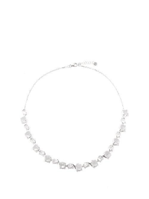 Matchesfashion.com Alan Crocetti - Dew Crystal & Sterling-silver Necklace - Mens - Silver Multi