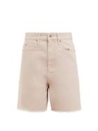 Matchesfashion.com Isabel Marant Toile - Ciny Raw Hem Denim Shorts - Womens - Pink