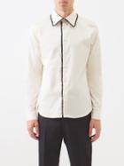 Molly Goddard - Emil Lace-trim Cotton-poplin Shirt - Mens - Cream