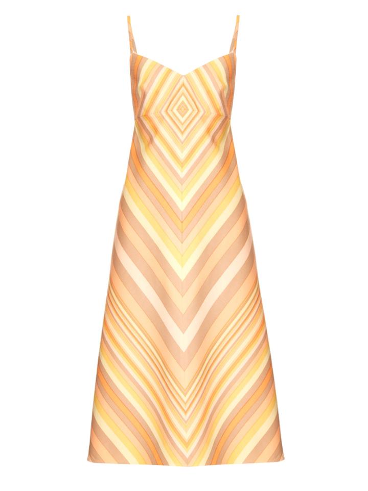 Valentino Native Couture 1975-print Midi Dress