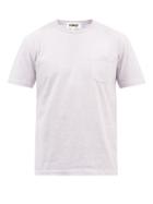 Ymc - Wild Ones Patch-pocket Organic-cotton T-shirt - Mens - Mauve