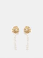 By Alona - Marise Pearl & 18kt Gold-plated Earrings - Womens - Pearl