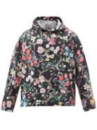 Matchesfashion.com Boramy Viguier - Floral-print Hooded Twill Jacket - Mens - Black Multi