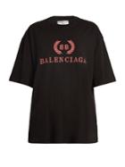 Balenciaga Crest-print Cotton T-shirt