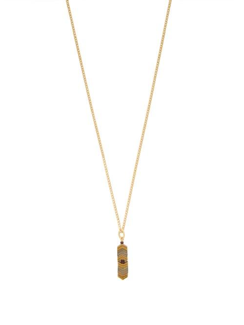 Matchesfashion.com Isabel Marant - Beaded Pendant Necklace - Mens - Multi