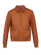 Matchesfashion.com Ralph Lauren Purple Label - Henfield Leather Jacket - Mens - Brown