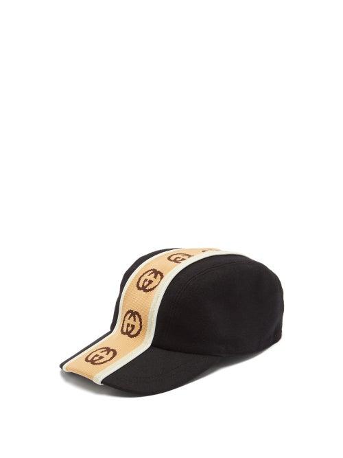 Matchesfashion.com Gucci - Gg-jacquard Wool-felt Cap - Mens - Black