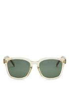 Matchesfashion.com Celine Eyewear - Square Acetate Sunglasses - Mens - Light Green