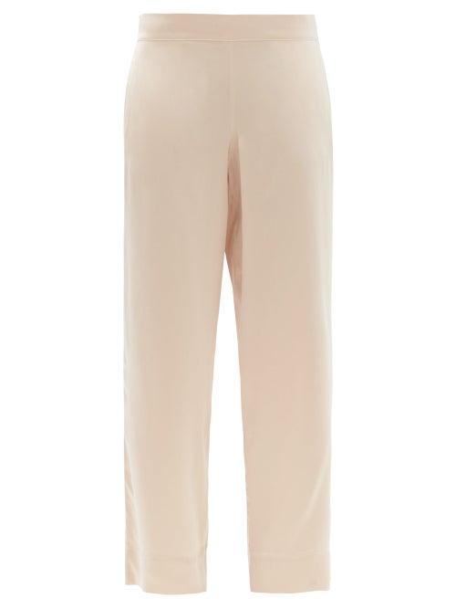 Ladies Lingerie Asceno - London Sandwashed-silk Pyjama Trousers - Womens - Nude