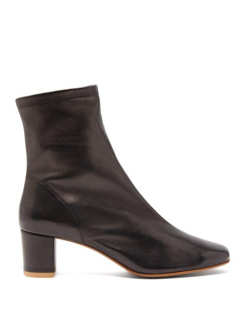 Matchesfashion.com By Far - Sofia Leather Ankle Boots - Womens - Black