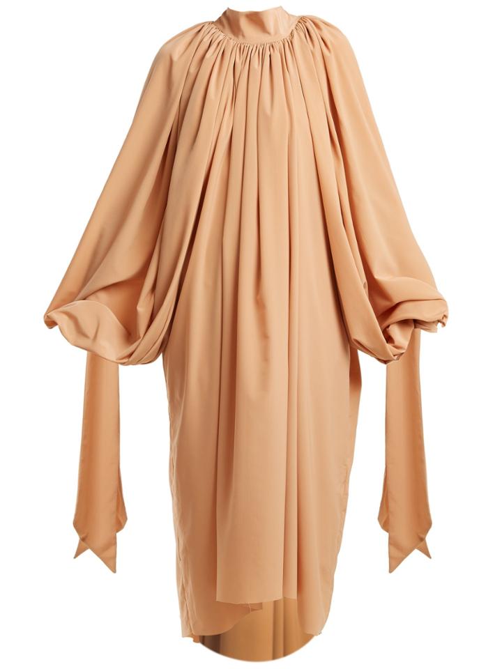 A.w.a.k.e. Gathered Crepe Dress
