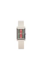Matchesfashion.com Gucci - Web Striped Stainless Steel Watch - Mens - Silver Multi