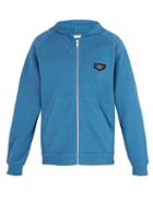 Matchesfashion.com Givenchy - Logo Patch Hooded Cotton Sweatshirt - Mens - Blue