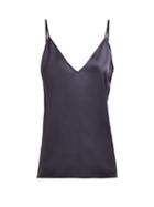 Matchesfashion.com Raey - V Neck Satin Camisole - Womens - Dark Navy