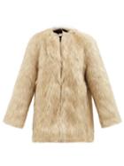 Khaite - Remy Faux-fur Coat - Womens - Beige