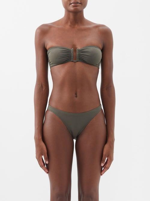 Eres - Show Bandeau Bikini Top - Womens - Olive