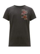 Matchesfashion.com Off-white - Pictogram Embroidered Cotton T Shirt - Mens - Black Multi