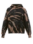 Matchesfashion.com Les Tien - Tie Dye Cotton Jersey Hooded Sweatshirt - Womens - Navy Multi