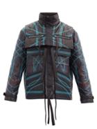 Matchesfashion.com Craig Green - Contrast Overlock Quilted Shell Jacket - Mens - Navy