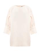 Matchesfashion.com Jil Sander - Gyre Dropped Puff Sleeve Blouse - Womens - Light Pink