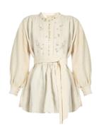 By Walid Ebti Embellished Linen Shirt