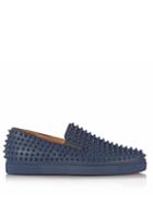 Christian Louboutin Roller Boat Spike-embellished Slip-on Trainers