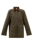 Totme - Country Waxed-cotton Jacket - Womens - Dark Green