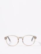 Dior - Round Acetate Glasses - Mens - Beige Black