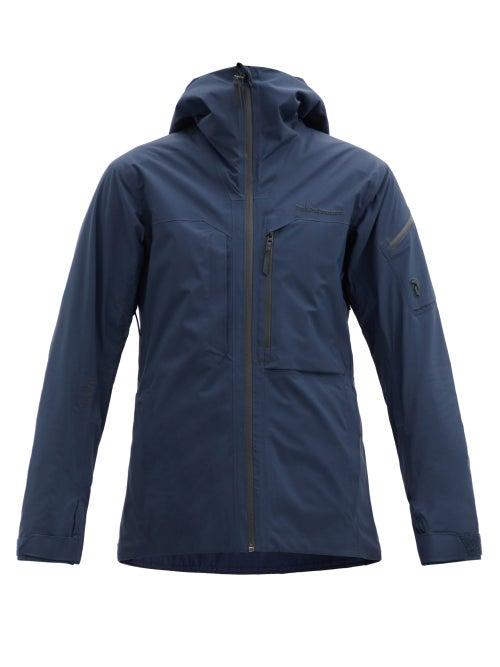 Matchesfashion.com Peak Performance - Alpine Hooded Gore-tex Ski Jacket - Womens - Dark Navy