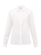 Matchesfashion.com Golden Goose - Madelyn Cotton-poplin Shirt - Womens - White